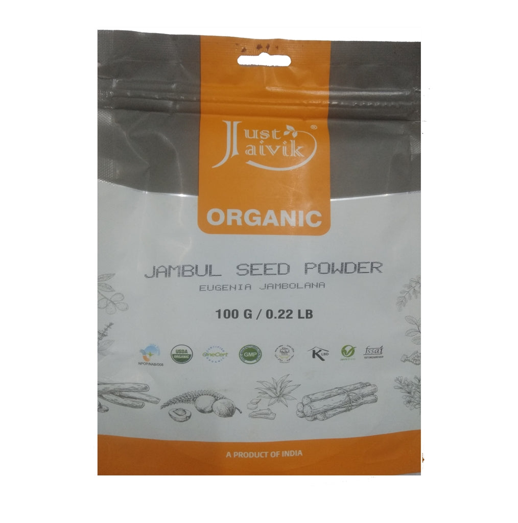 Just Jaivik Organic Jamun Seed Powder 