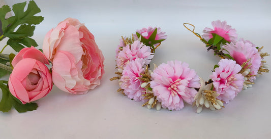 Baby Pink Bridal Hair Accessories - Grab2buy