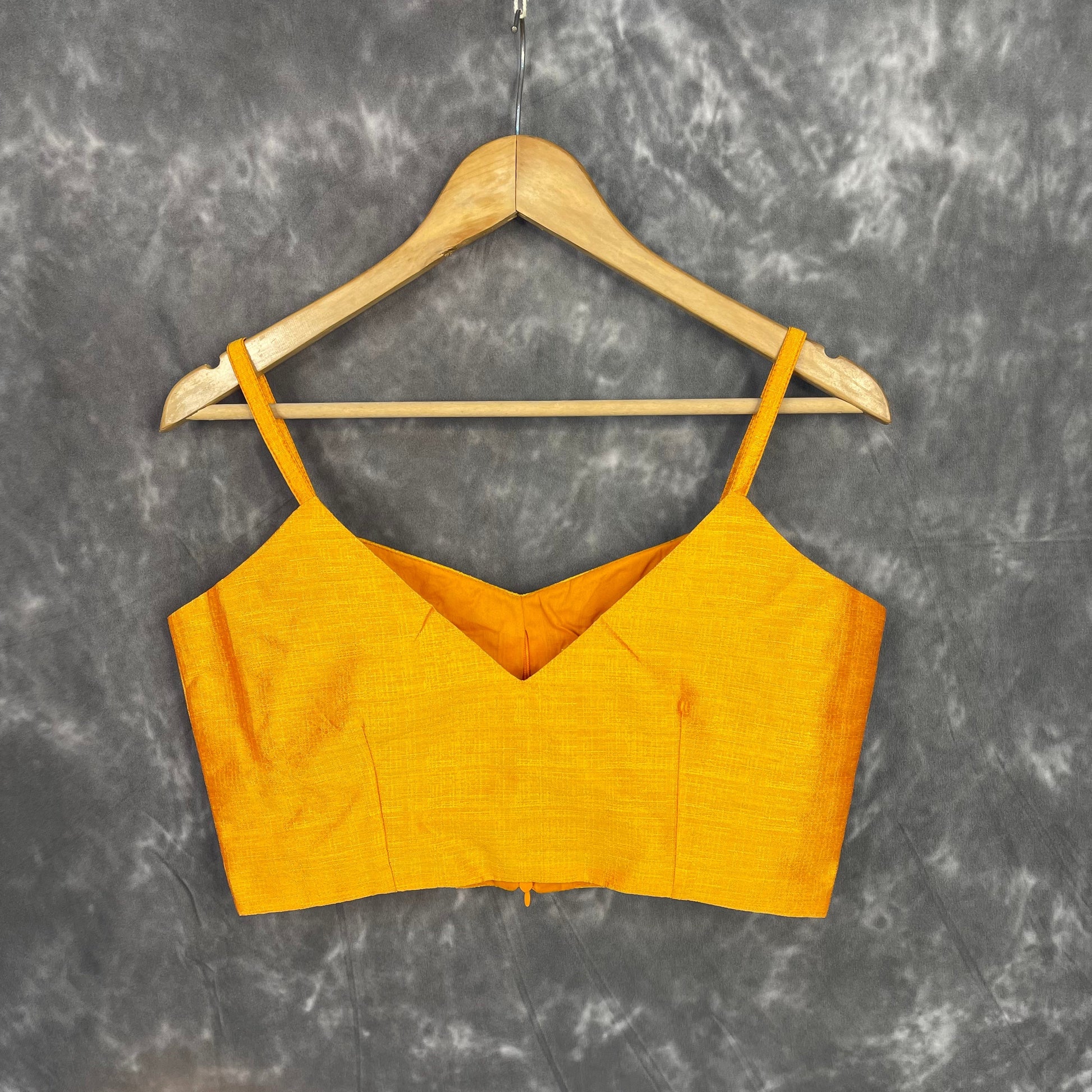 Majestic Yellow Yellow Coloured Silk Ready to Wear Blouse - kapda Tailor 