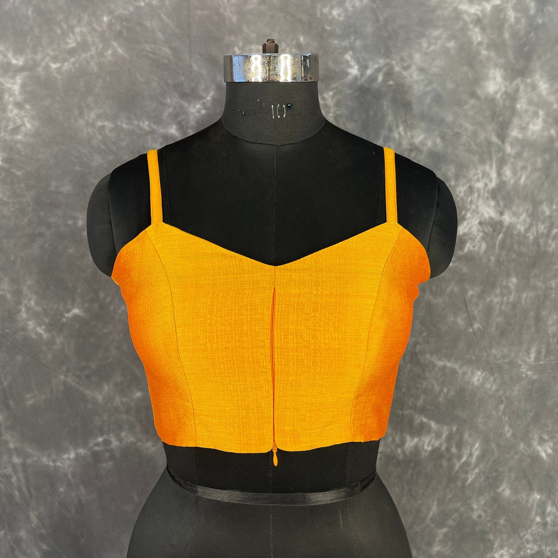 Majestic Yellow Yellow Coloured Silk Ready to Wear Blouse - kapda Tailor 
