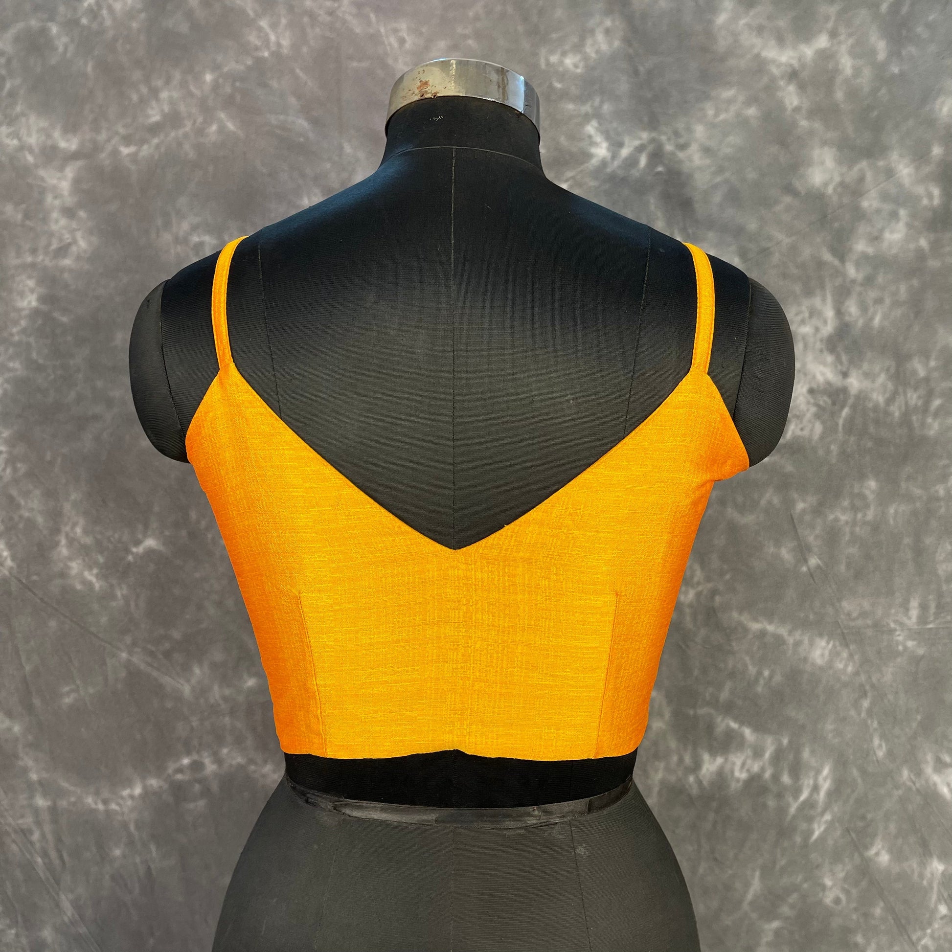 Majestic Yellow Yellow Coloured Silk Ready to Wear Blouse - kapda Tailor 