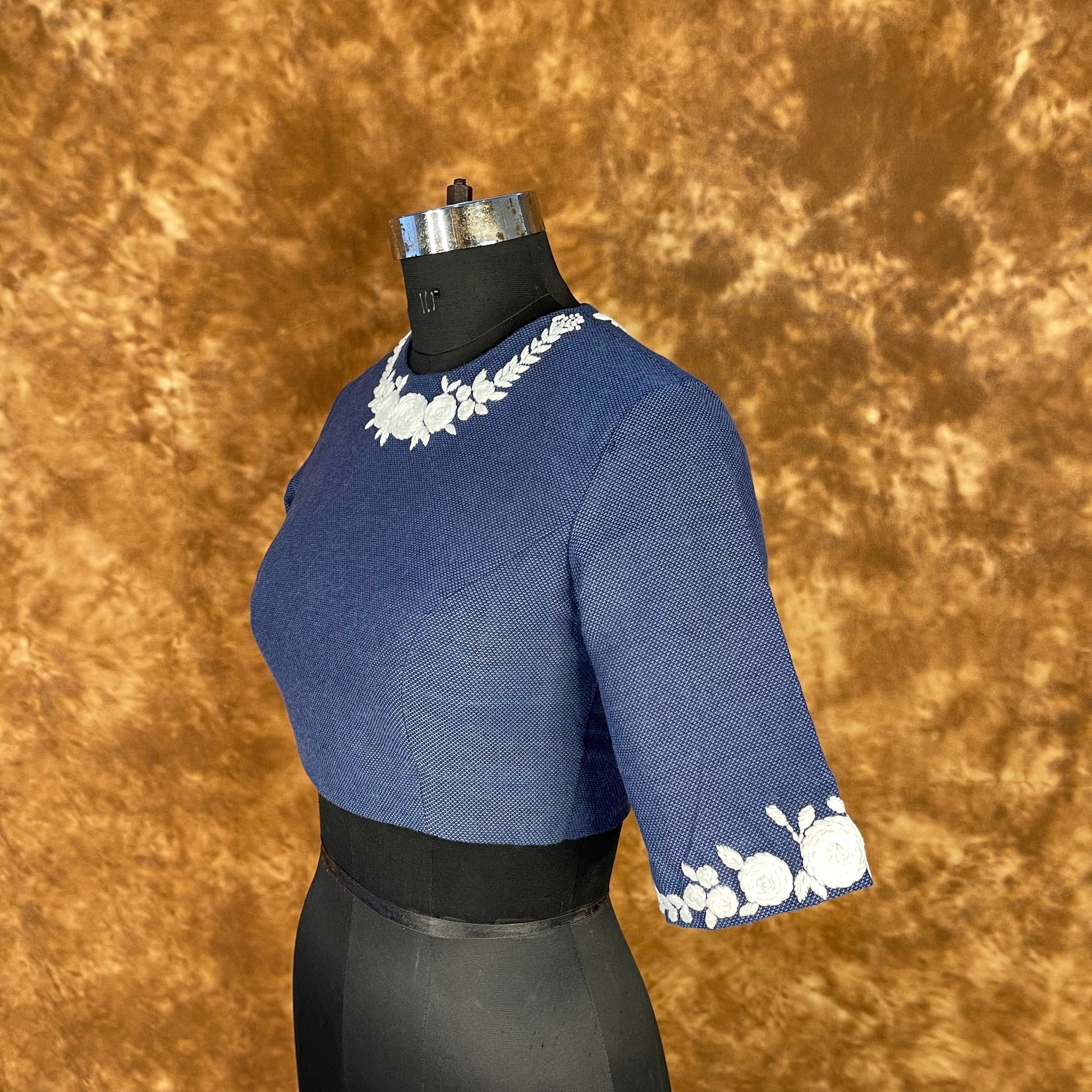 Jardosi Justajoo Blue Coloured Cotton Ready to Wear Blouse - kapda Tailor 