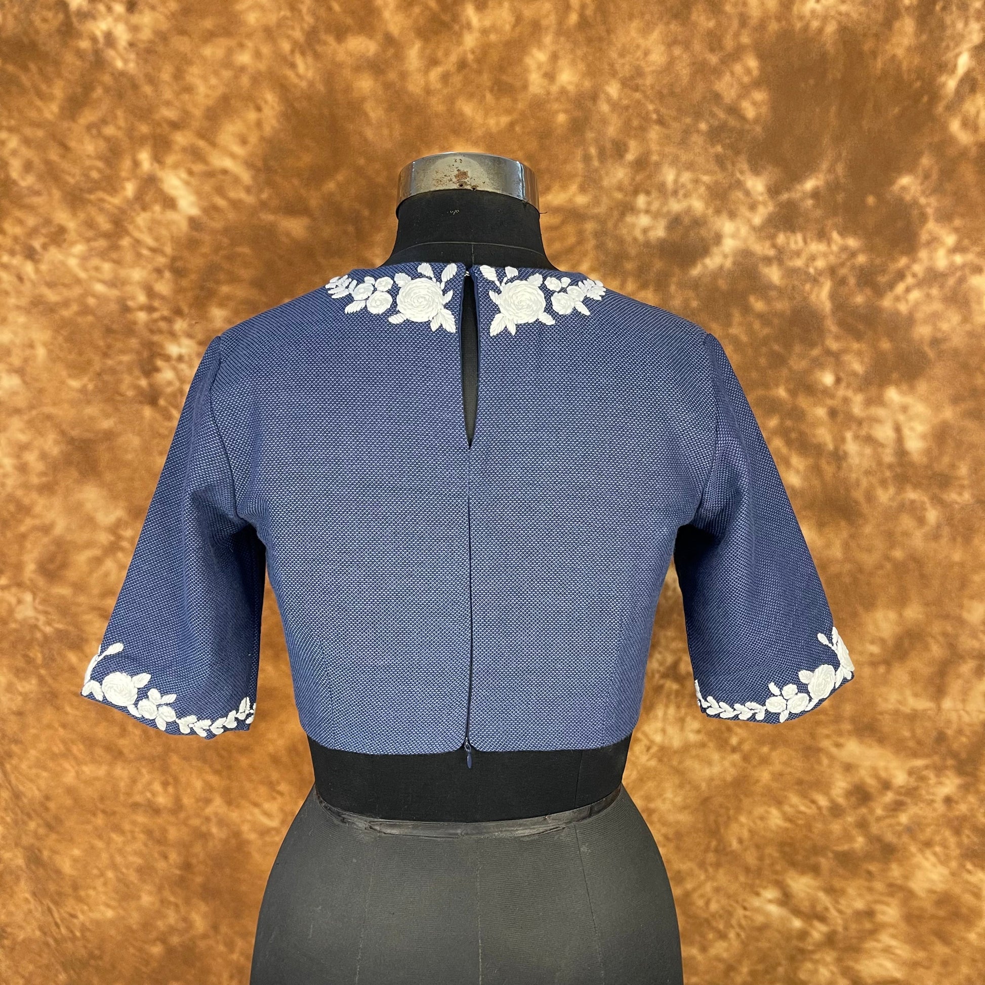 Jardosi Justajoo Blue Coloured Cotton Ready to Wear Blouse - kapda Tailor 
