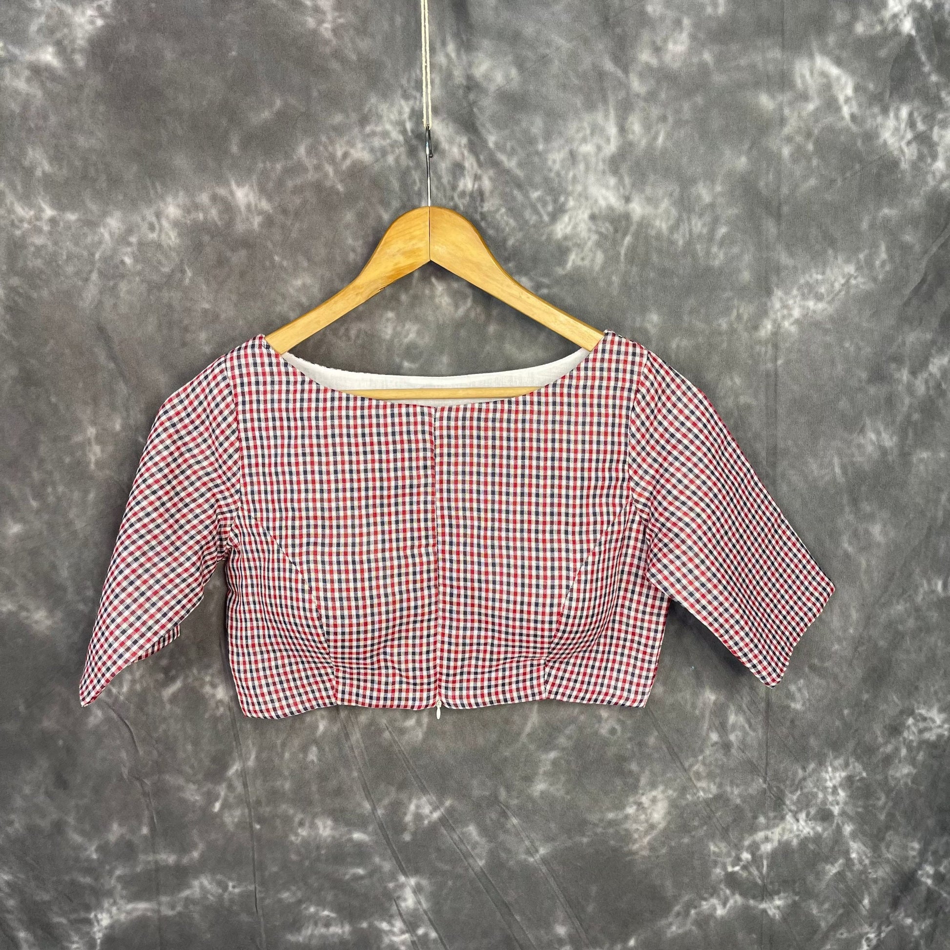 Asymmetric Symmetry Multi Color Coloured Cotton Ready to Wear Blouse - kapda Tailor 