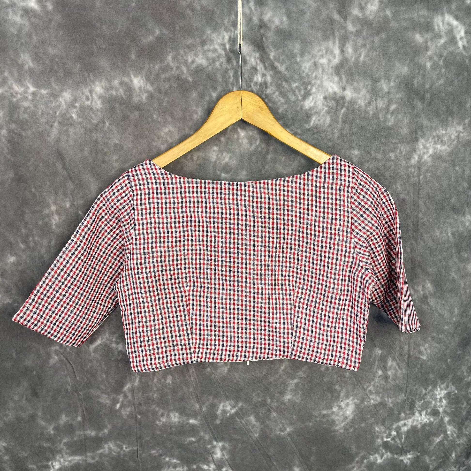 Asymmetric Symmetry Multi Color Coloured Cotton Ready to Wear Blouse - kapda Tailor 