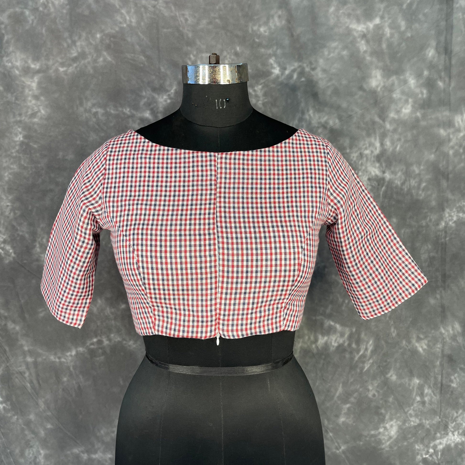 Asymmetric Symmetry Multi Color Coloured Cotton Ready to Wear Blouse - kapda Tailor 