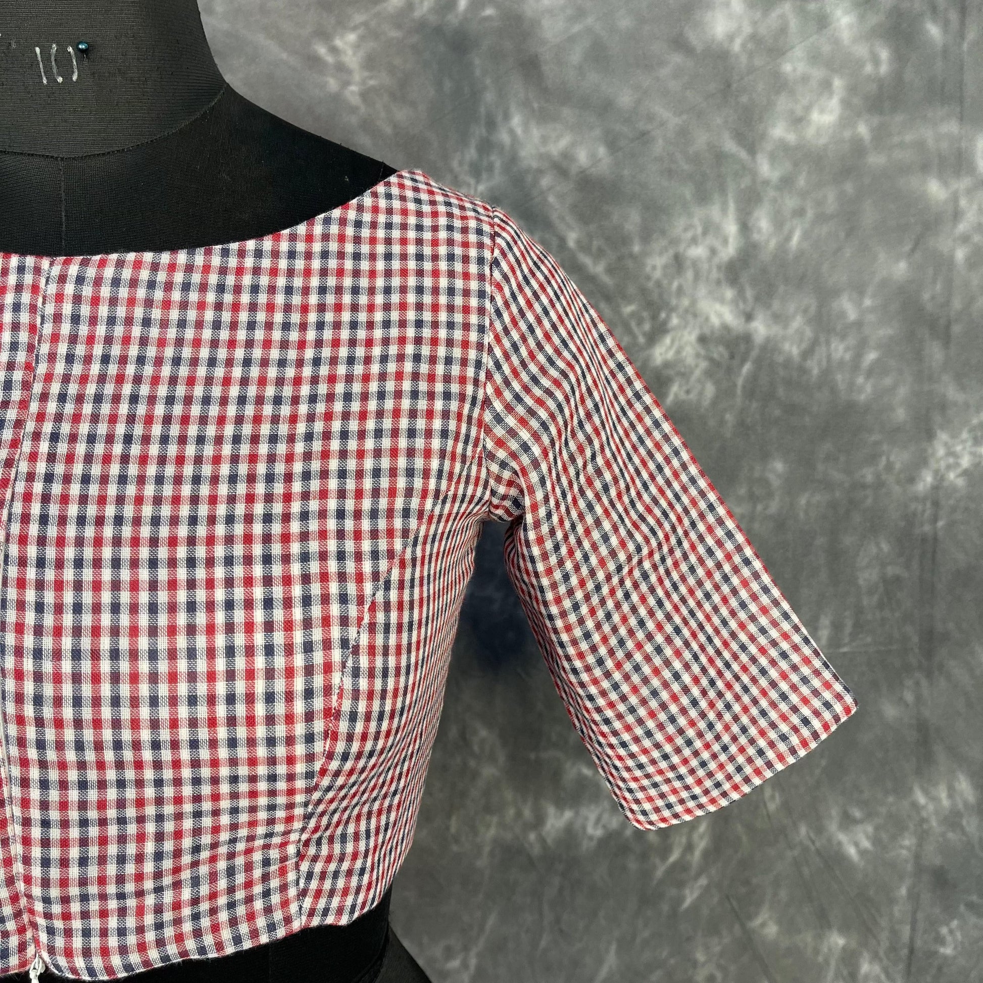 Asymmetric Symmetry Multi Color Coloured Cotton Ready to Wear Blouse - kapda Tailor 