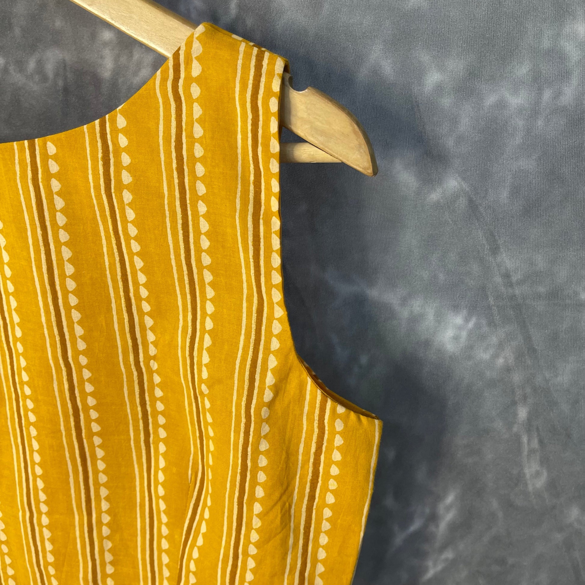 Ujla Savera Orange Coloured Cotton Printed Ready to Wear Blouse - kapda Tailor 
