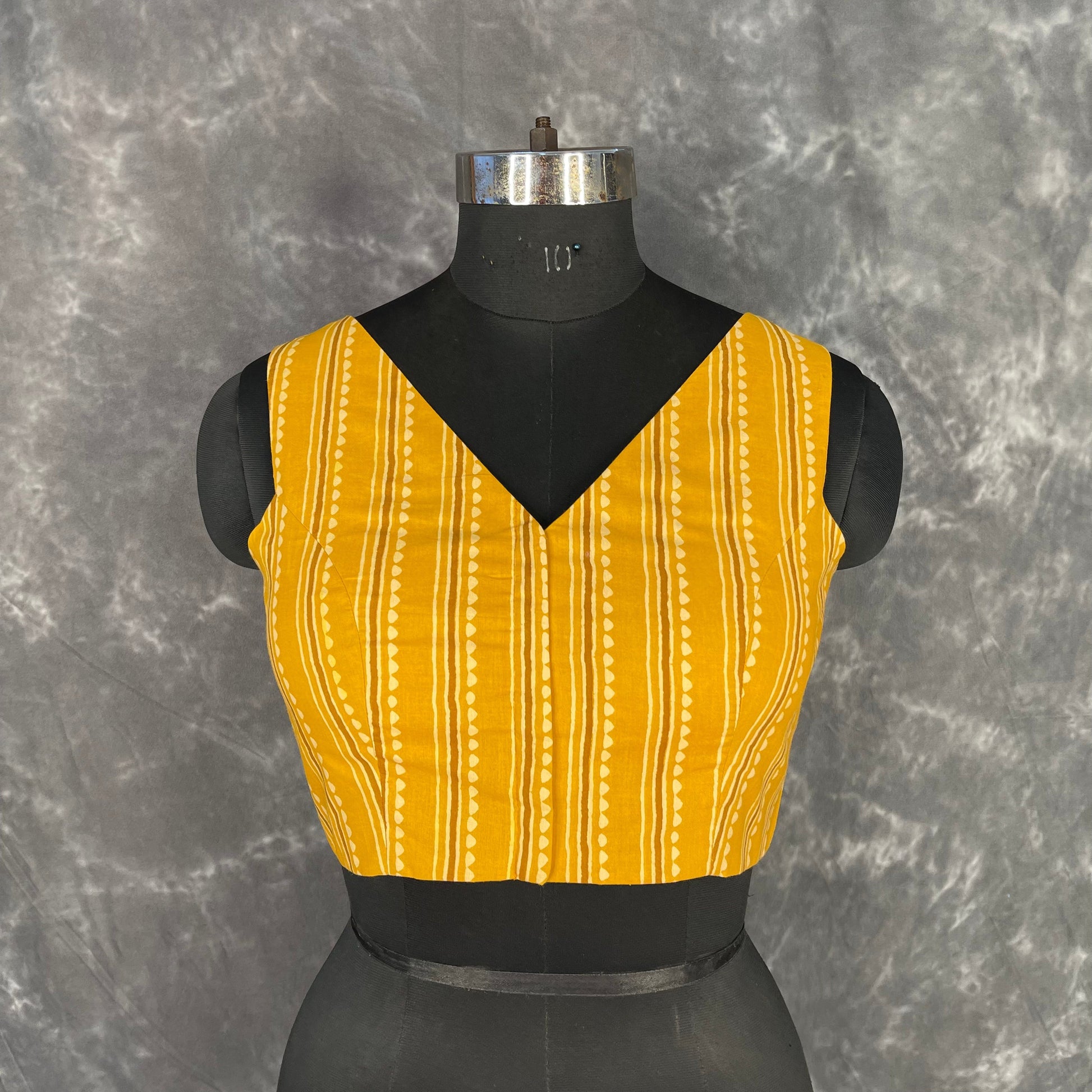 Ujla Savera Orange Coloured Cotton Printed Ready to Wear Blouse - kapda Tailor 