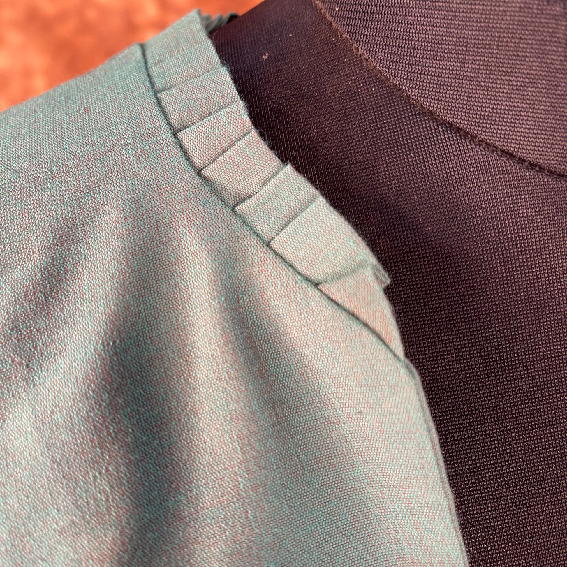 Greesy Fashion Sage Green Coloured Silk Cotton Ready to Wear Blouse - kapda Tailor 