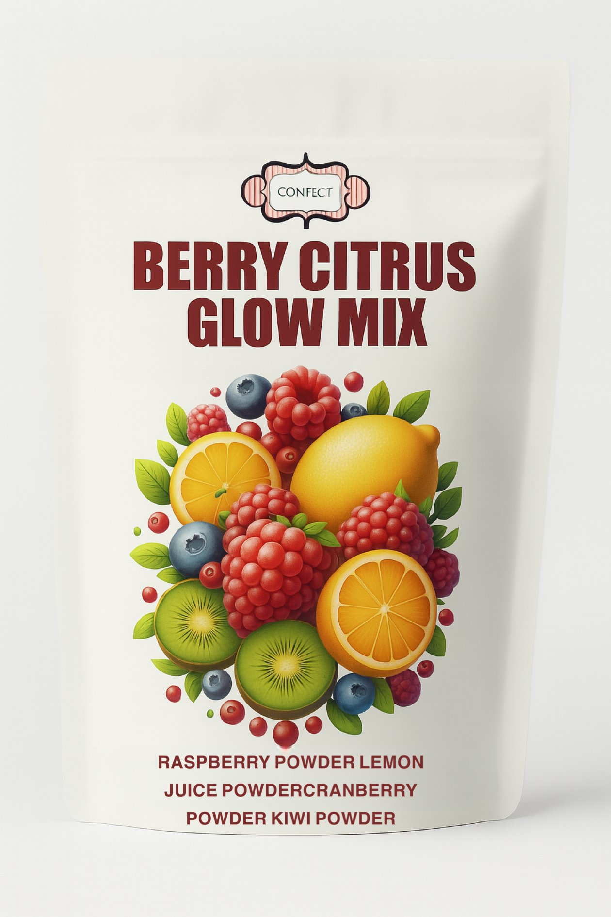 Confect Berry Citrus Glow Mix | Fruit Powder Combo