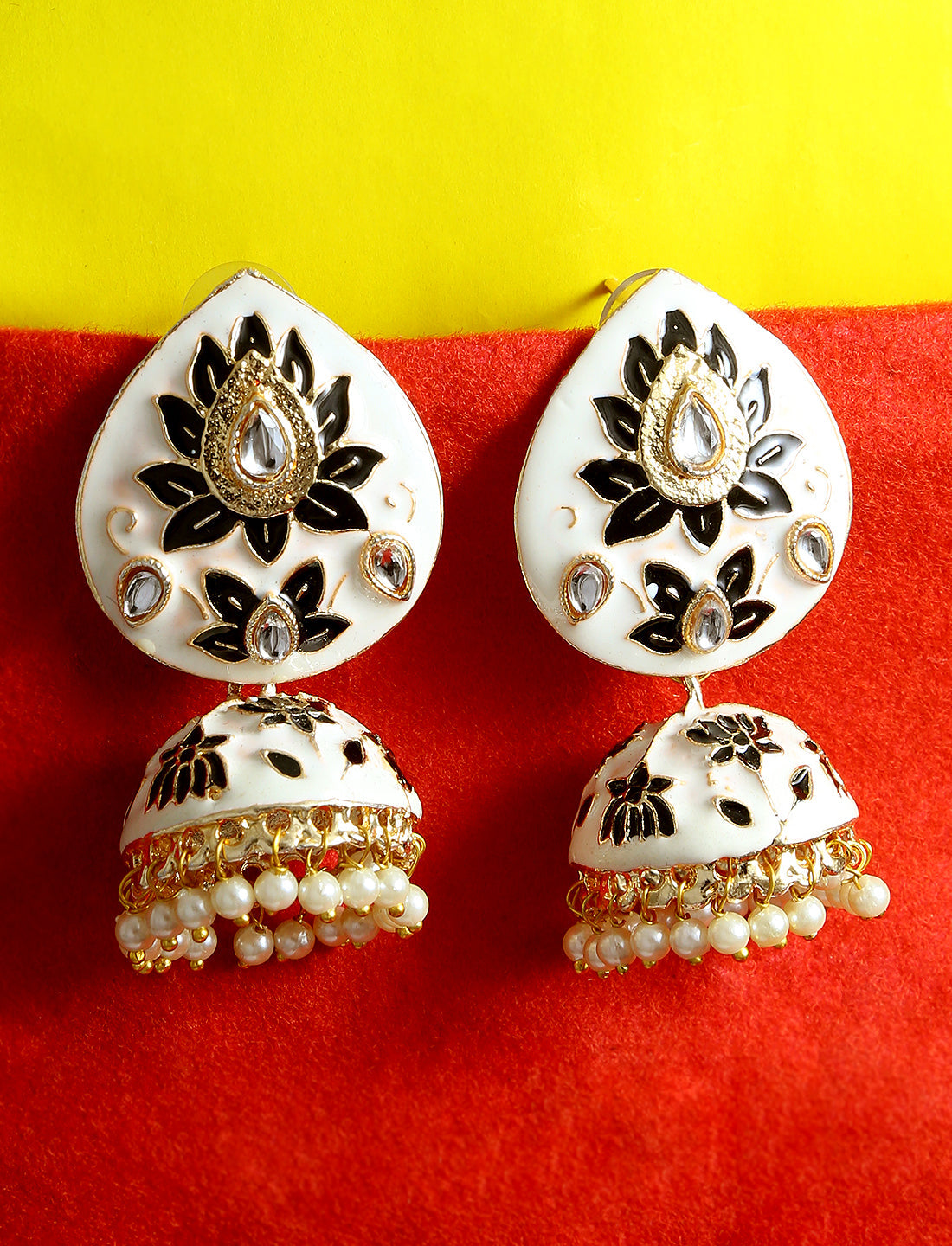 Silver-Plated Alloy Diva Look Stylish Contemporary Earrings - The Pari - Grab2buy