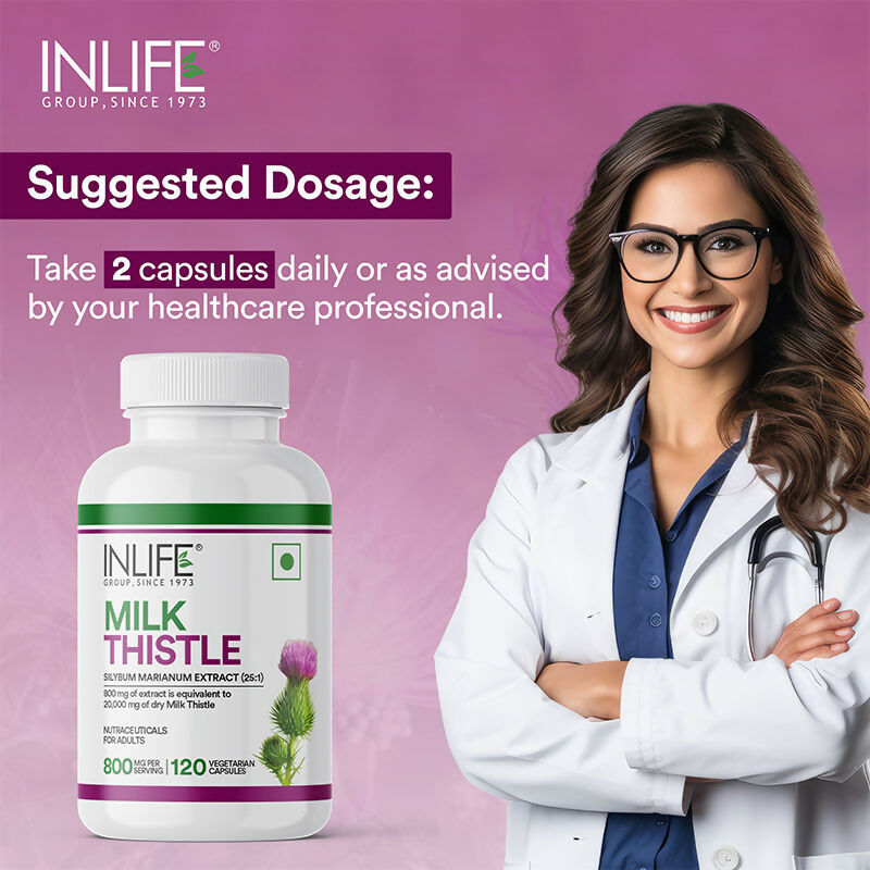 Inlife Milk Thistle Extract 800mg Capsules 