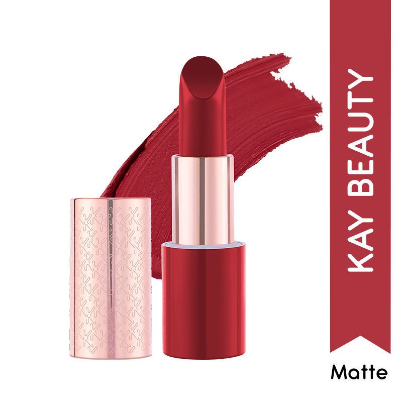 Kay Beauty By Katrina Kaif Matte Drama Long Stay Lipstick - Action 
