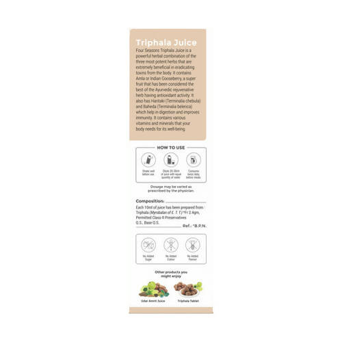 Four Seasons Triphala Juice 