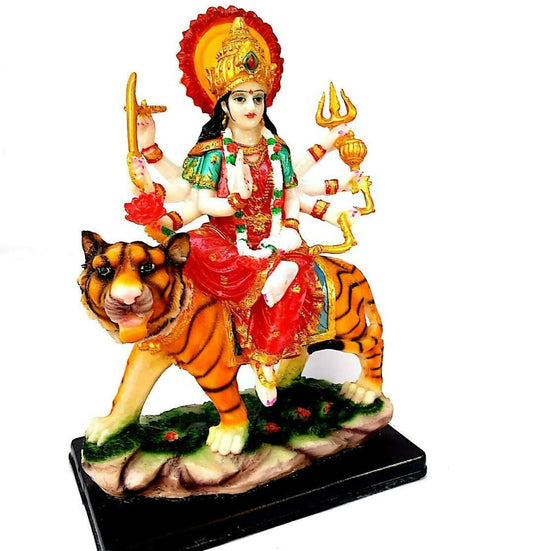 Marble Finish Goddess Maa Durga Devi Idol - Grab2buy
