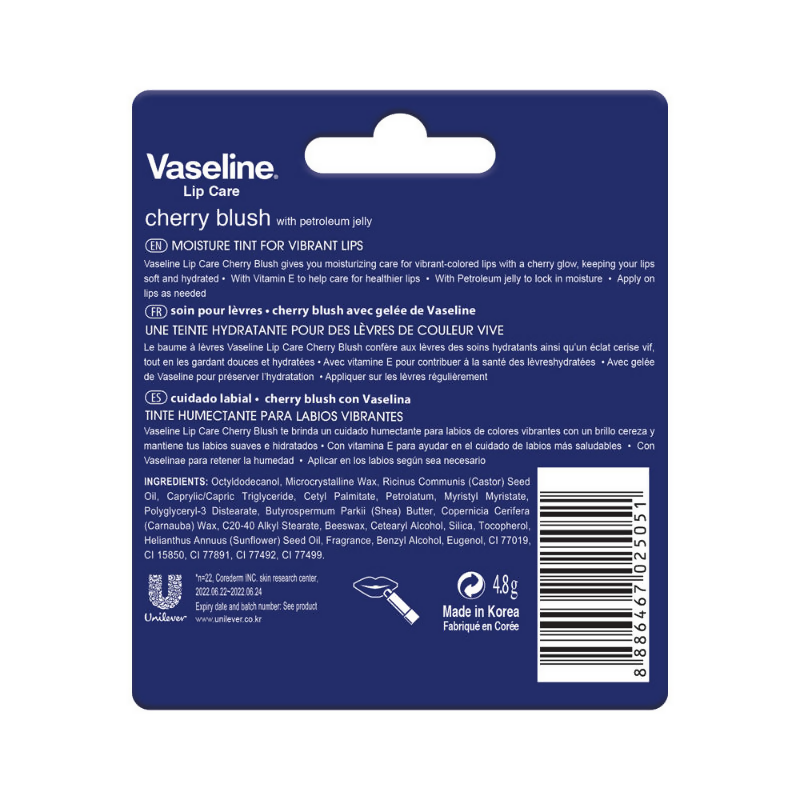 Vaseline Lip Care Lip Balm Stick - Cherry Blush  Grab2Buy Vaseline Grab2Buy