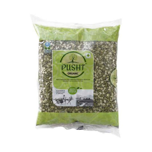Pusht Organic Moong Chilka Dal - Grab2buy
