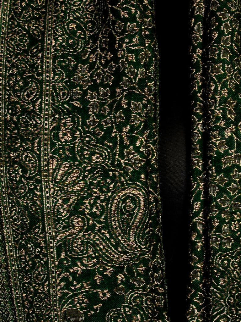 Weaving Mystery Handloom Pashmina Shawl-Kaani Zari - Green  Grab2Buy Weaving Mystery Grab2Buy