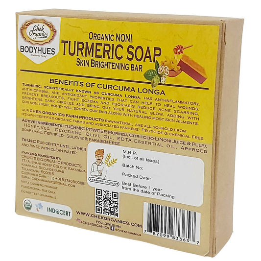 Chek Organics Body Hues Noni Turmeric Soap - Grab2buy