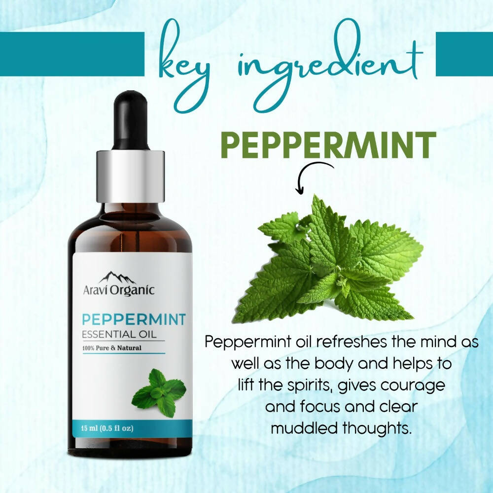 Aravi Organic Peppermint Essential Oil 