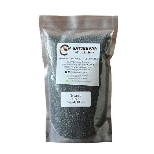 Satjeevan Organic Urad Whole Black - Grab2buy