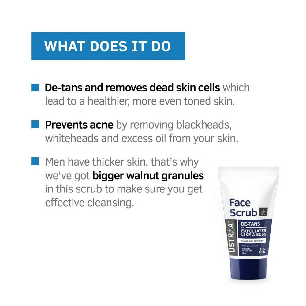Ustraa De-Tans Face Scrub For Men  Grab2Buy Ustraa Grab2Buy