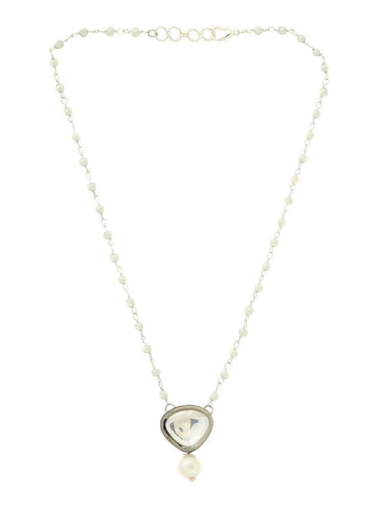 Beaded Kundan Necklace - Ruby Raang  Grab2Buy Ruby Raang Grab2Buy