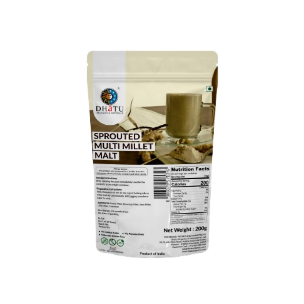 Dhatu Organics & Naturals Sprouted Multi Millet Malt 