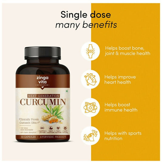 Zingavita Next Generation Curcumin Capsules - Grab2buy