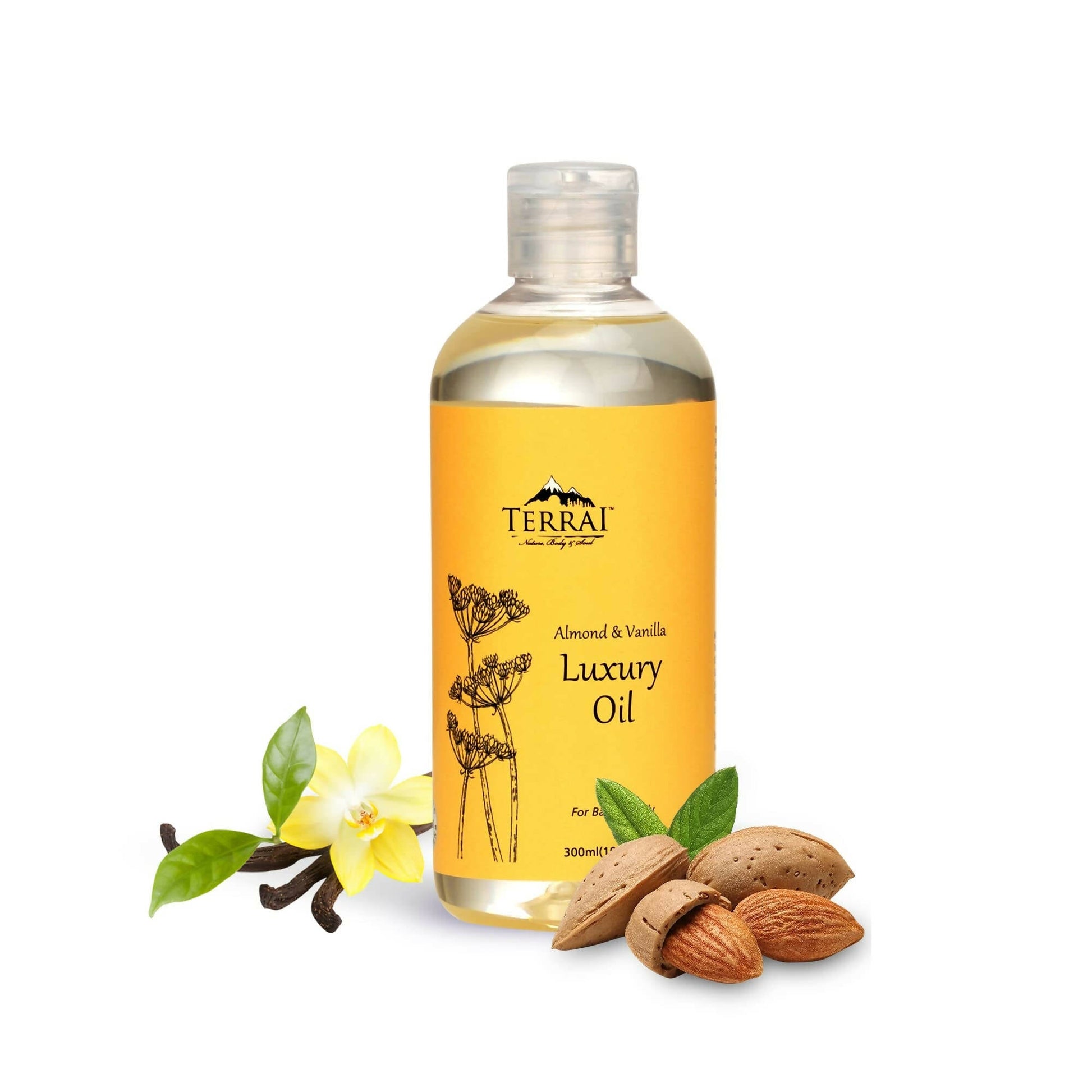 Terrai Almond & Vanilla Luxury Body Oil  Grab2Buy Terrai Grab2Buy
