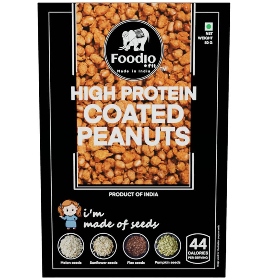 Foodio High Protein Coated Peanuts - Grab2buy
