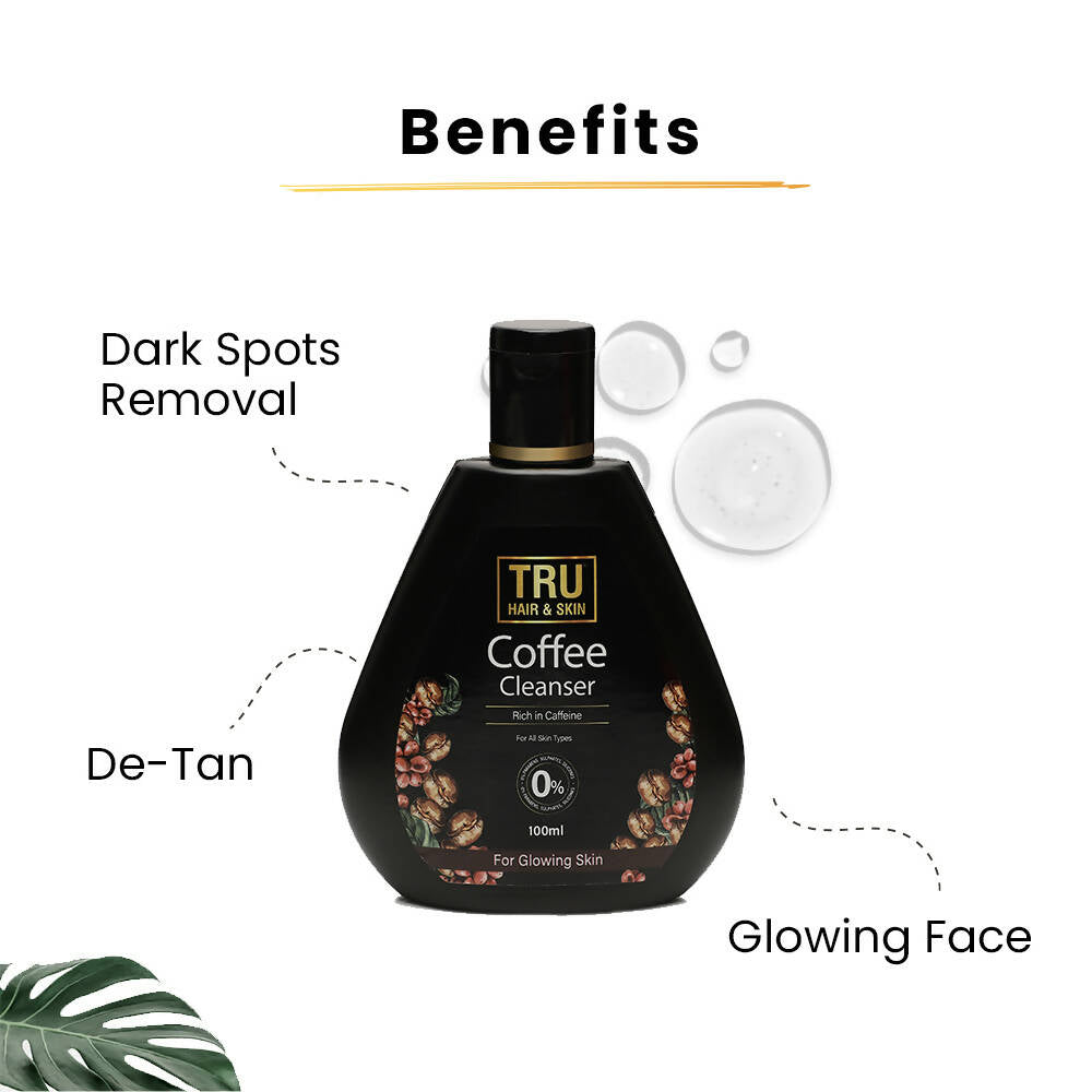 Tru Hair & Skin Coffee & Hyaluronic Acid Face Cleanser  Grab2Buy Tru Hair & Skin Grab2Buy