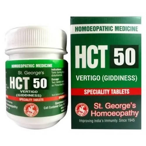 St. George’s Homeopathy HCT 50 Tablets – Homeopathic Complex Remedy for Wellness Support 