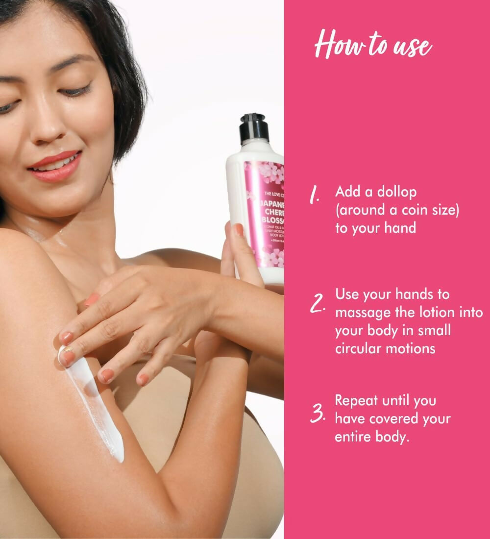 The Love Co Japanese Cherry Blossom Body Lotion  Grab2Buy The Love Co Grab2Buy