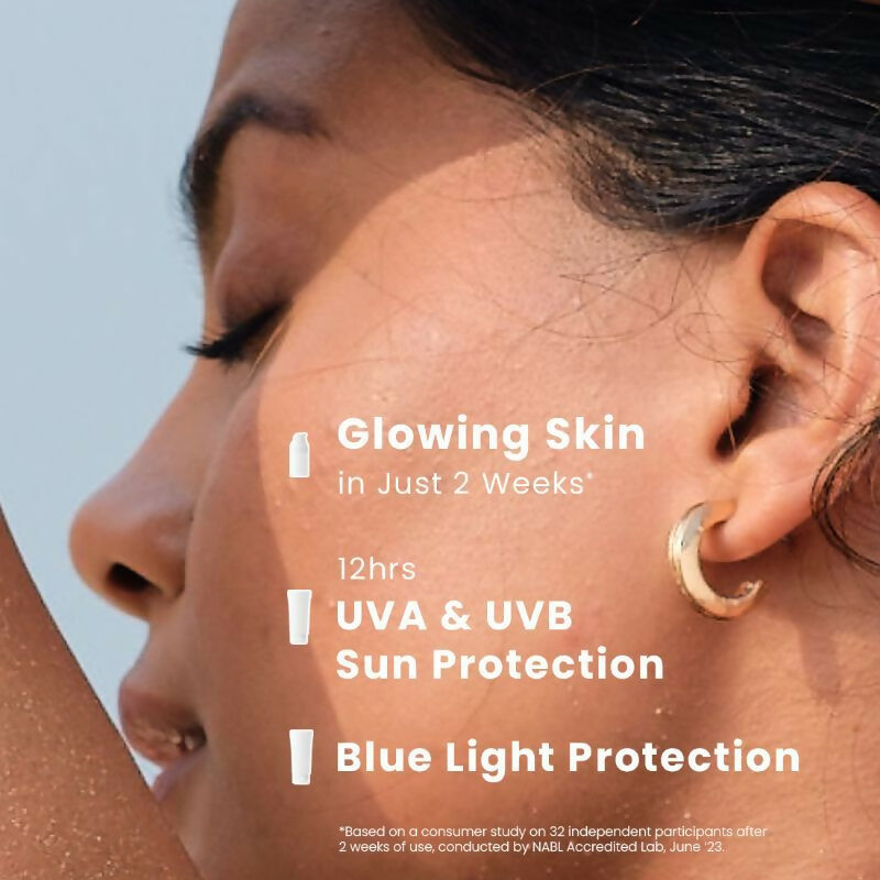 Hyphen By Kriti Sanon Golden Hour Glow Serum & Sunscreen SPF 50 Combo 