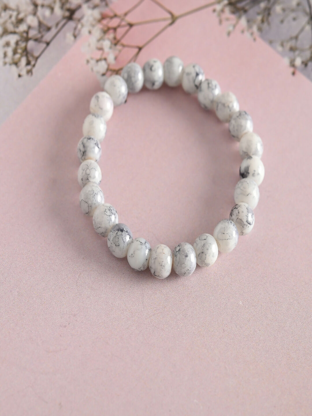 NVR Women & Men Marbel Elasticated Bracelet | Grab2Buy