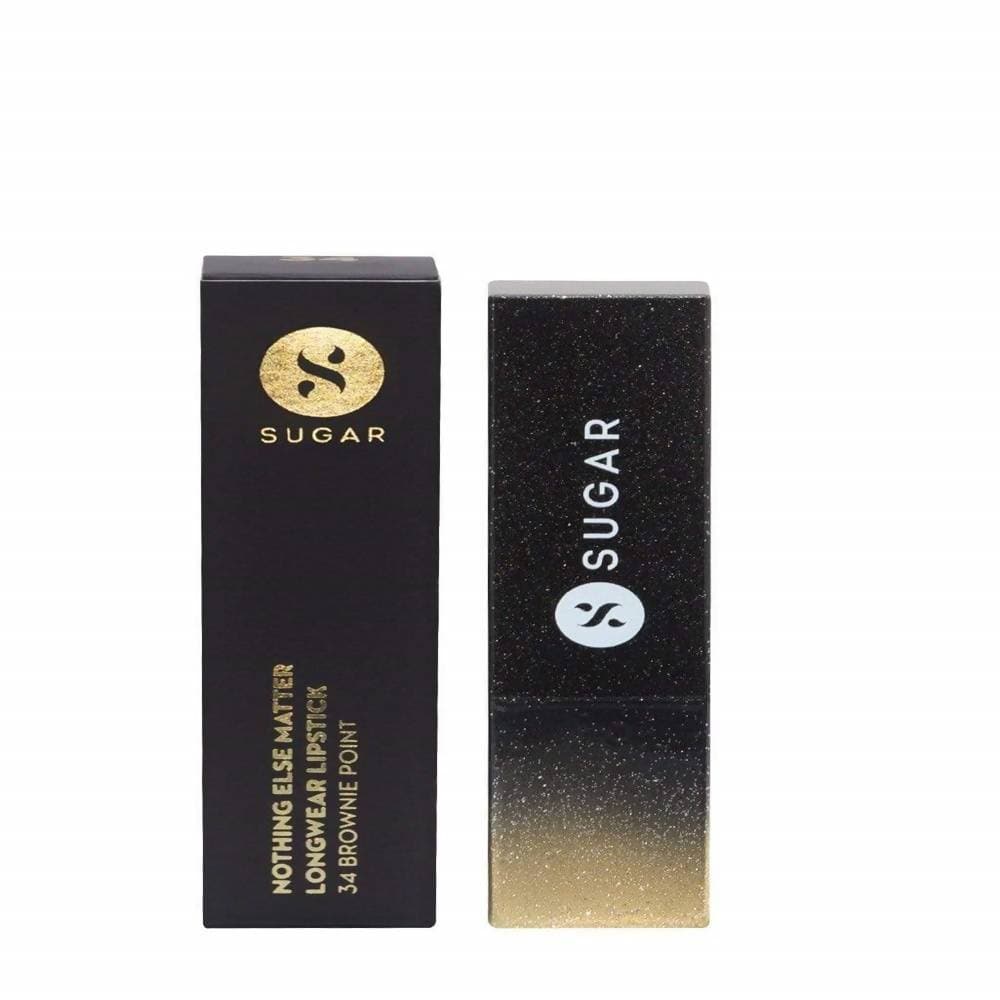 Sugar Nothing Else Matter Longwear Lipstick - Brownie Point (Brown Toned Burnt Orange/ Reddish Brown)