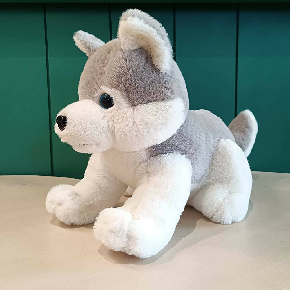 Webby Plush Husky Dog Stuffed Animal Puppy Soft Toy-Grey  Grab2Buy Webby Grab2Buy