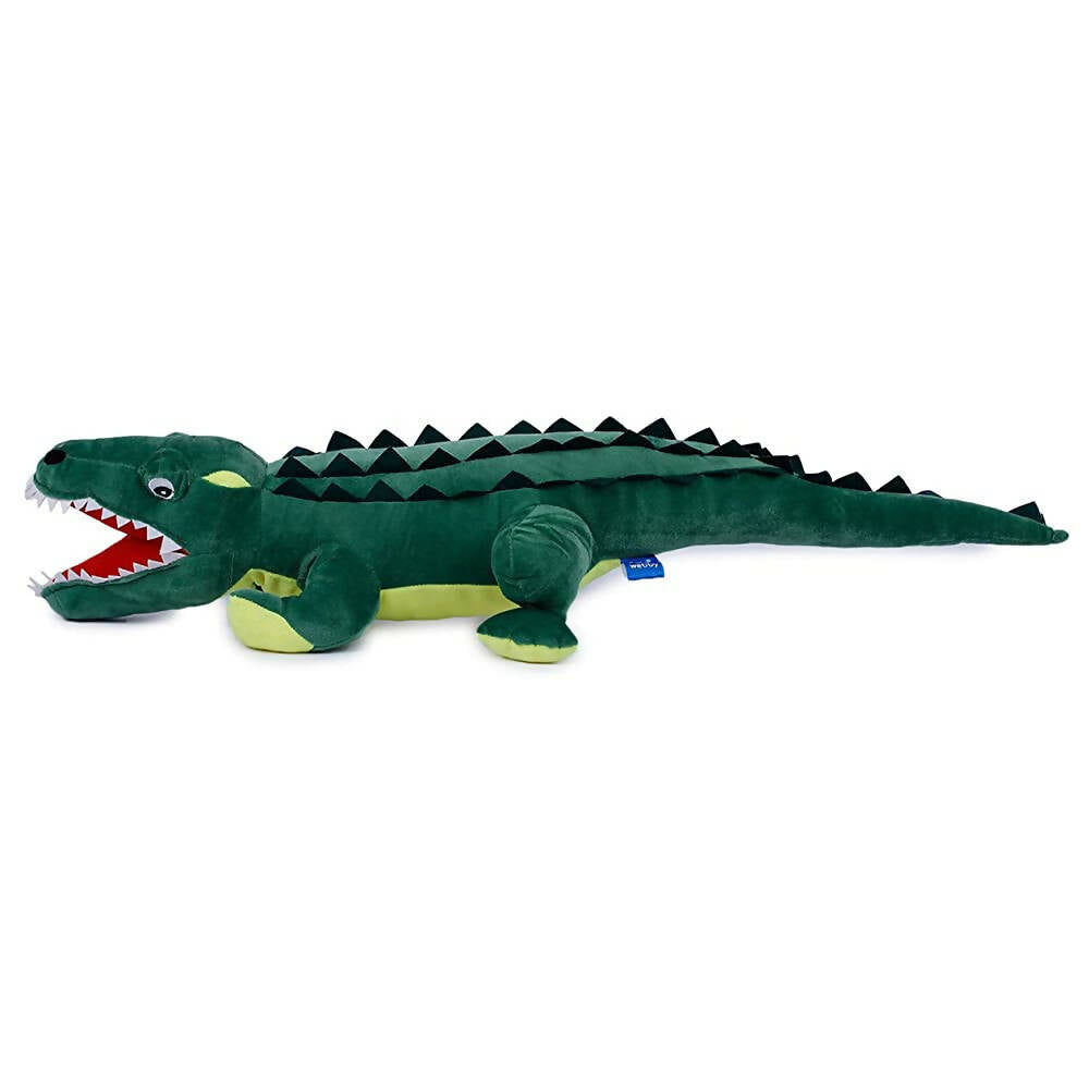 Webby Soft Crocodile with Open Mouth Stuffed Animal Plush Green Toy - 72 cm  Grab2Buy Webby Grab2Buy
