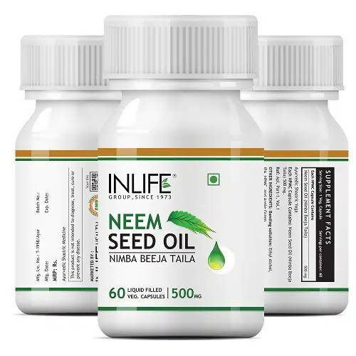 Inlife Neem Seed Oil Capsules 
