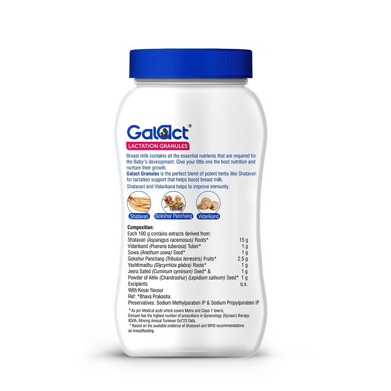 Galact Granules Lactation Granules - Kesar Flavor With Shatavari 