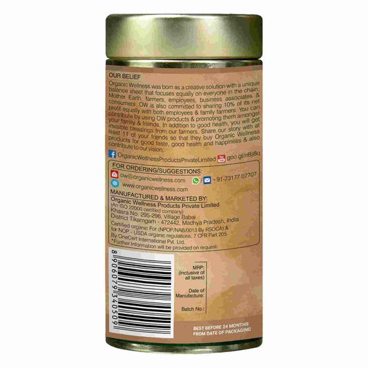 Organic Wellness Ow'Real Tulsi Indian Rose Tin Pack - Grab2buy