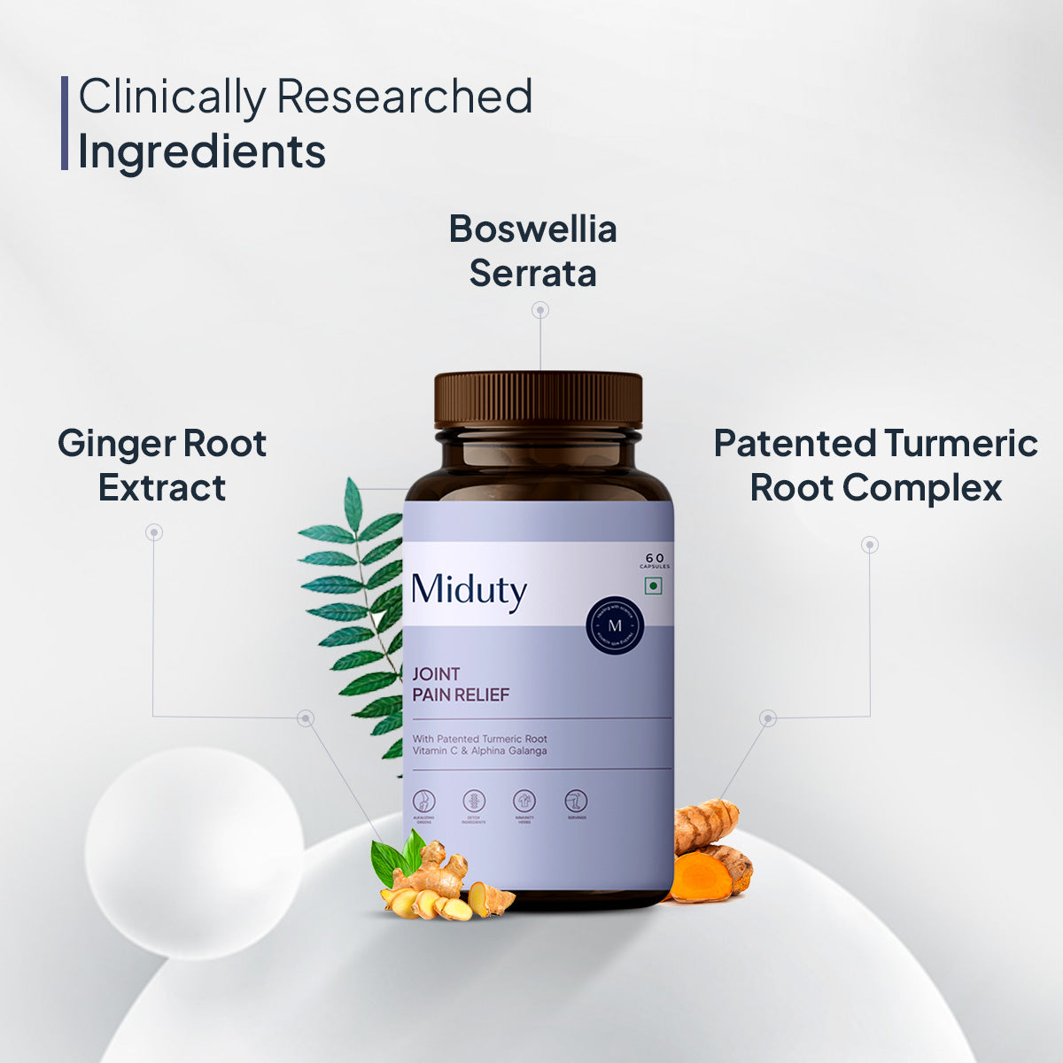 Miduty by Palak Notes Joint Pain Relief Capsules - Grab2buy