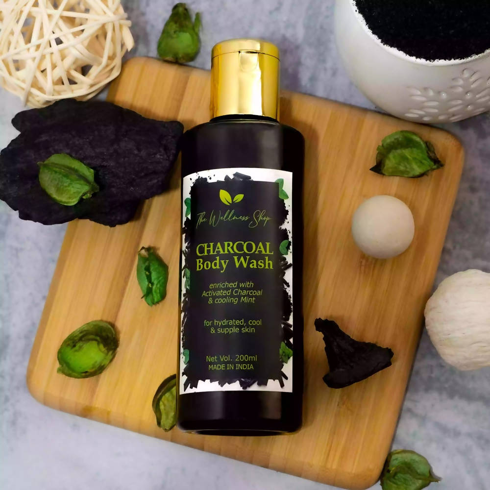 The Wellness Shop Charcoal Body Wash  Grab2Buy The Wellness Shop Grab2Buy