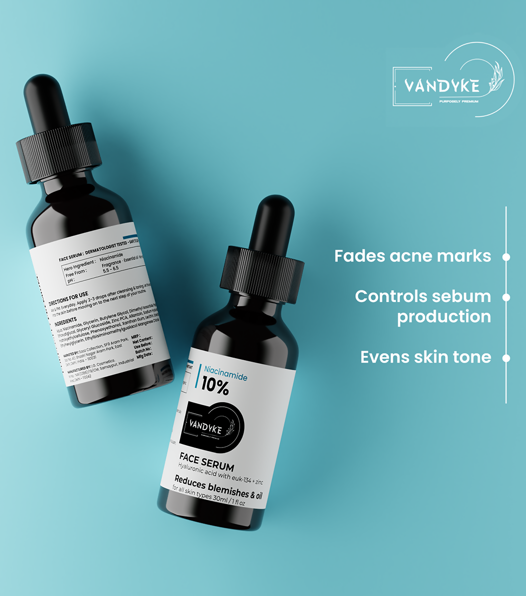Vandyke Niacinamide 10% Face Serum  Grab2Buy Vandyke Grab2Buy