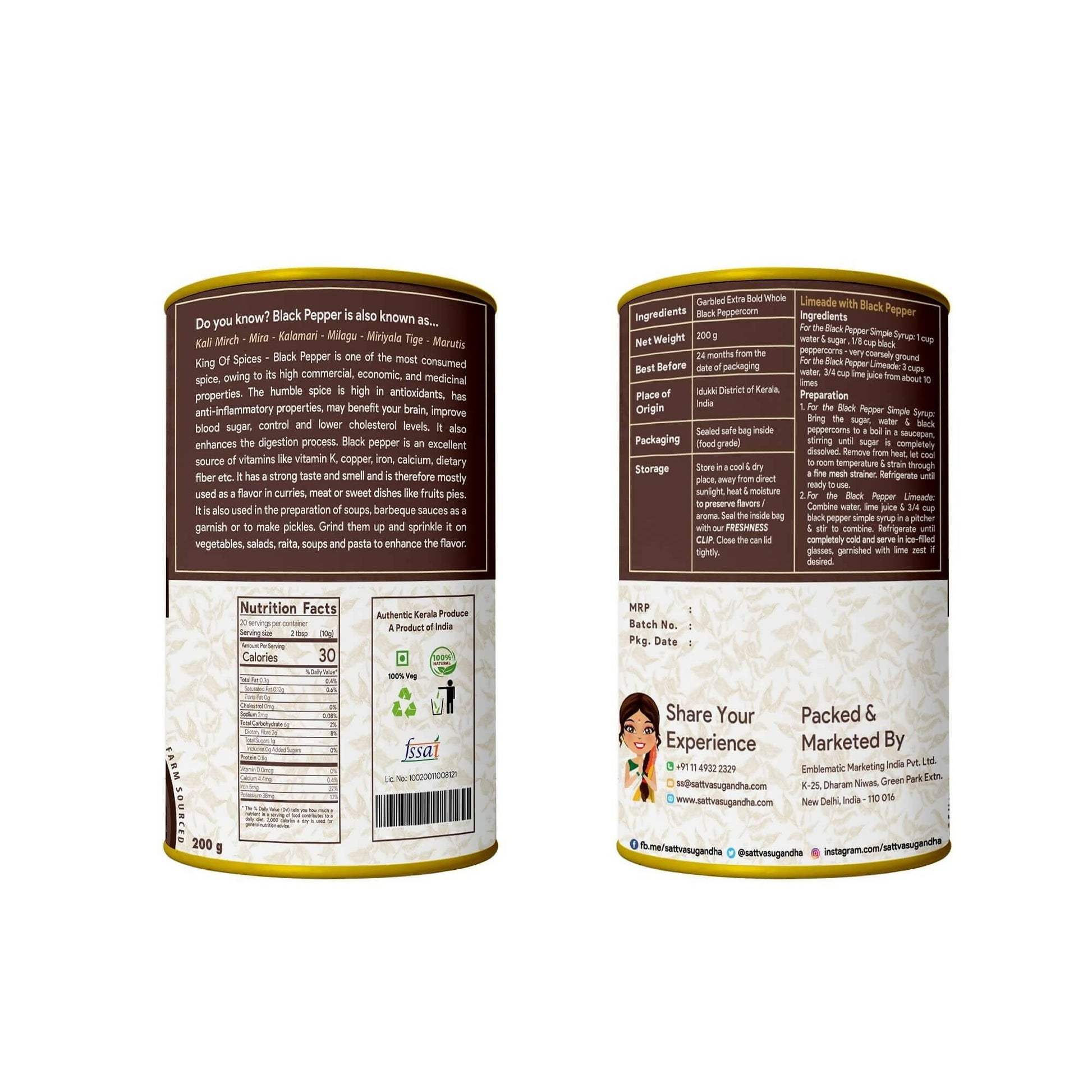 Sattva Sugandha Black Pepper - Grab2buy
