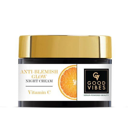 Good Vibes Anti-Blemish Vitamin C Glow Night Cream - Spotless, Brightening, Depigmentation, Reduces dark spot 