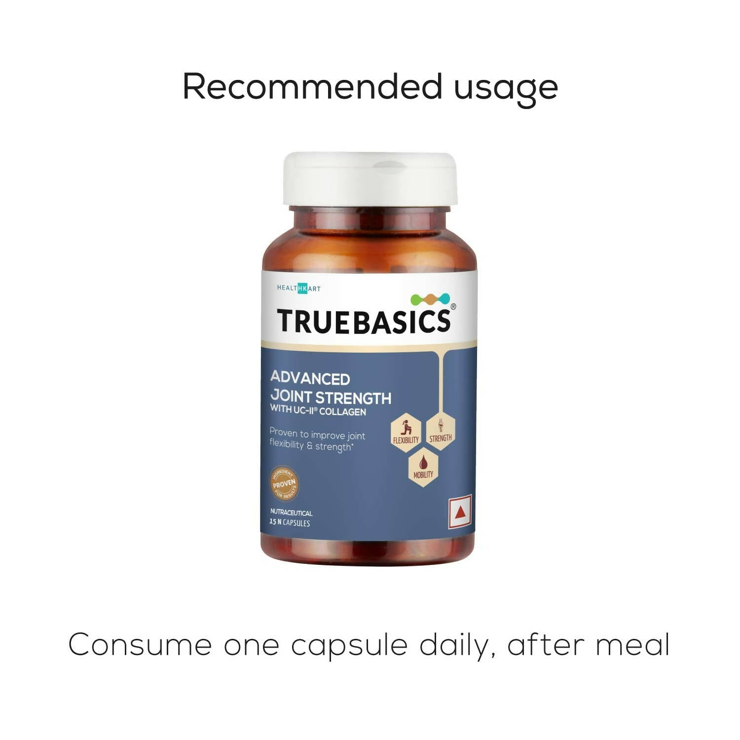 TrueBasics Advanced Joint Strength Capsules with UC-II Collagen 