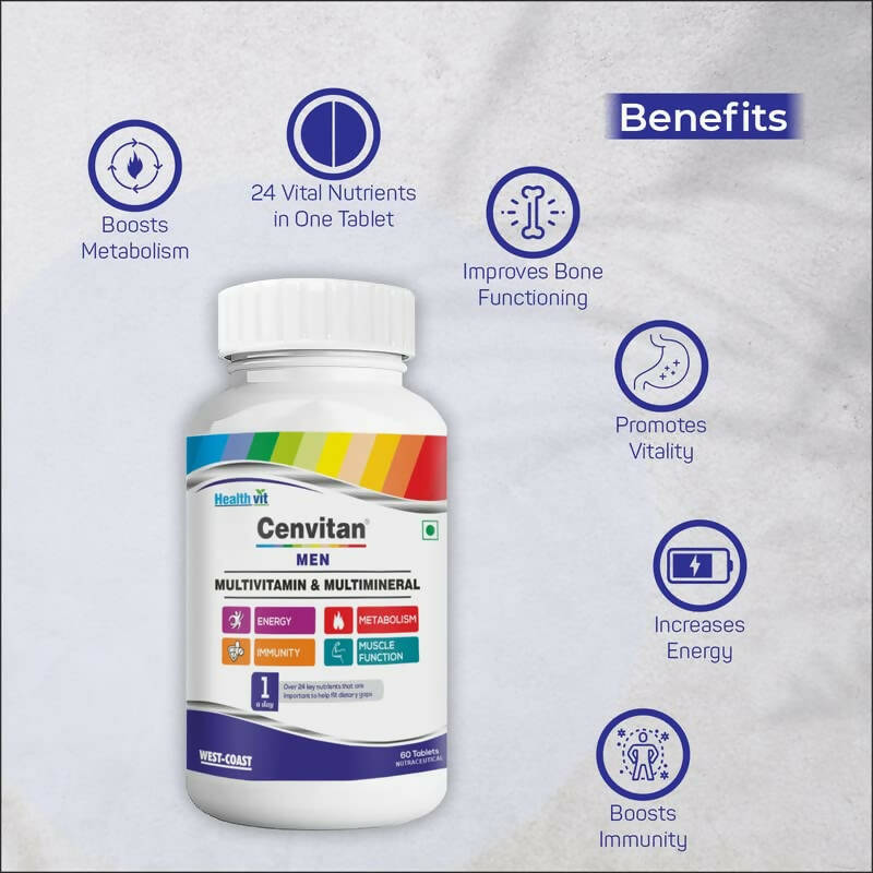Healthvit Cenvitan Multivitamin Tablets for Men 